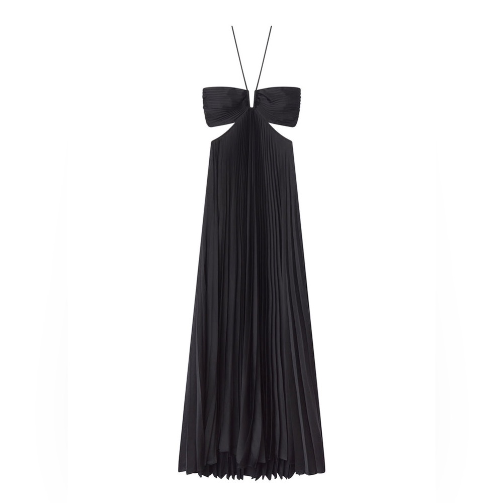 A.L.C. Strapless Black Maxi Dress